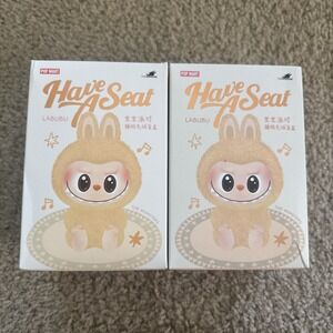 2x POP MART The Monsters Labubu Have a Seat Vinyl Plush‎ Blind Box [New][Sealed]